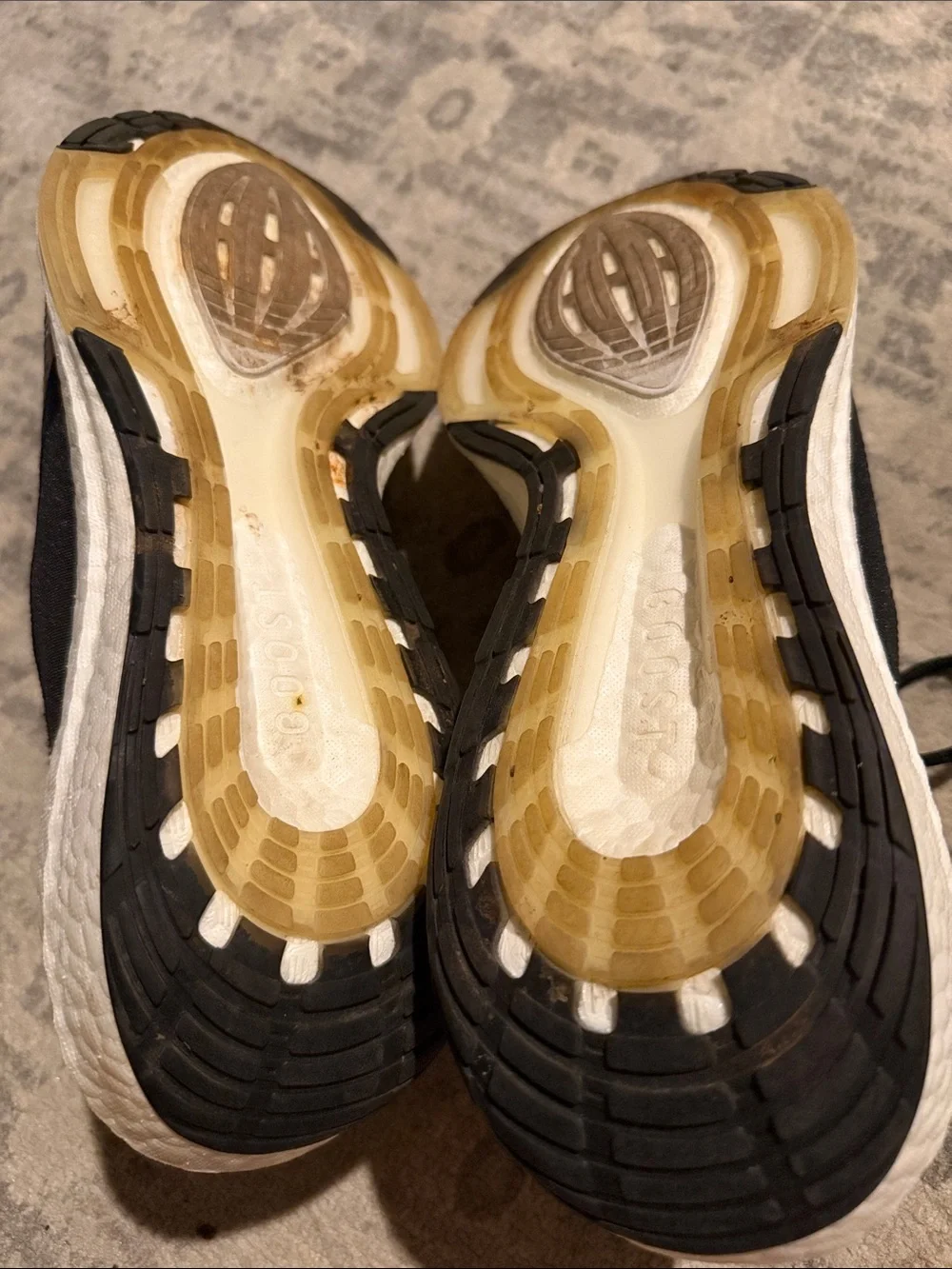 Adidas Parley Ultraboost Off White and Black and Green Athletic Sneakers